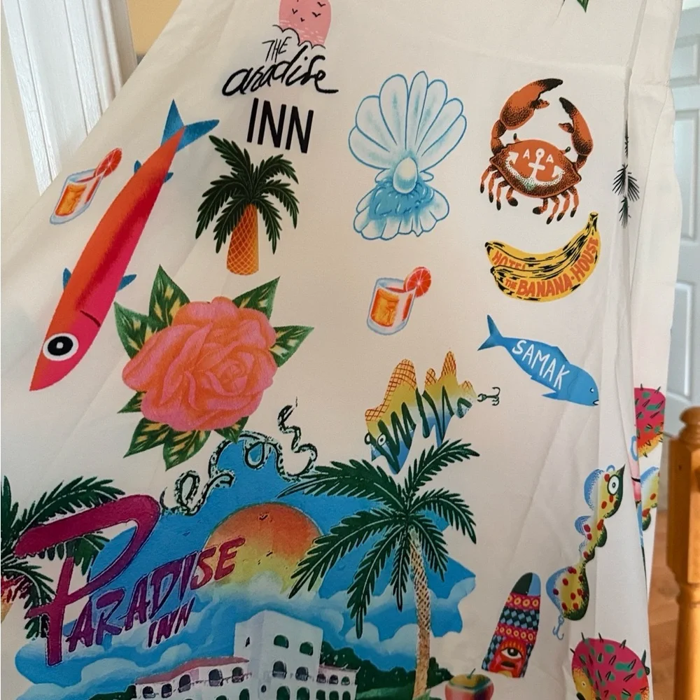NWOT Tropical Print Maxi Dress - Picture 4 of 6